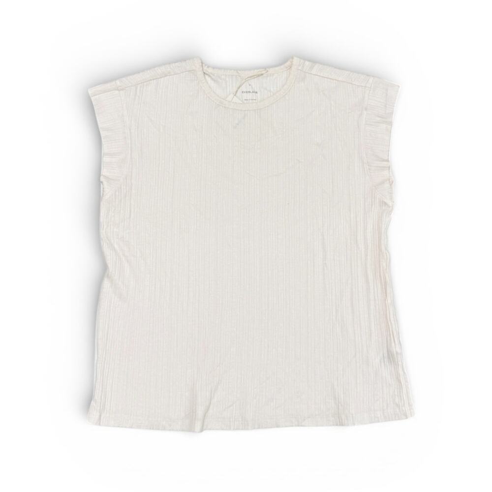 Everlane The Rib Muscle Tee in Bone size Small NWT - Picture 2 of 7